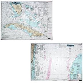 Captain Segull's Nautical Charts Bahamas, Bimini Islands and Cuba